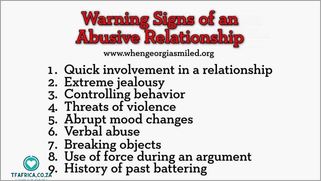10 Signs of an Abusive Relationship How to Recognize the Warning Signs